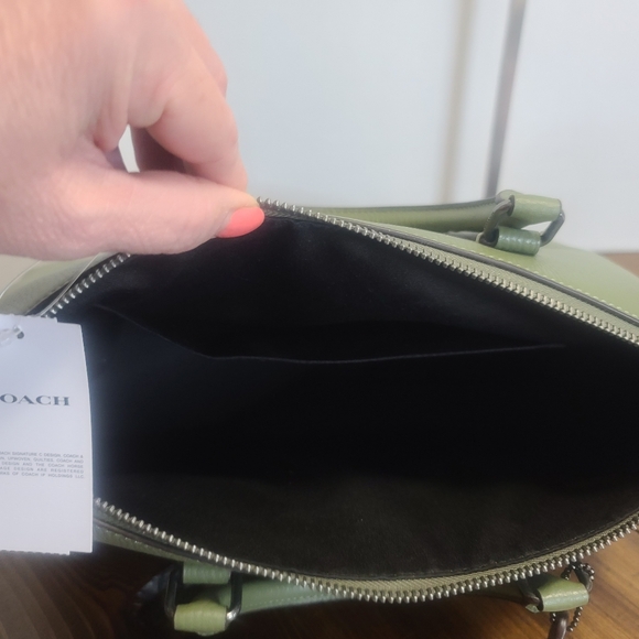 COACH Satchel Handbag New with Tags Beautiful Green - Picture 5 of 9